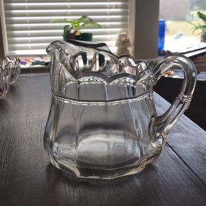 Antique glass pitcher